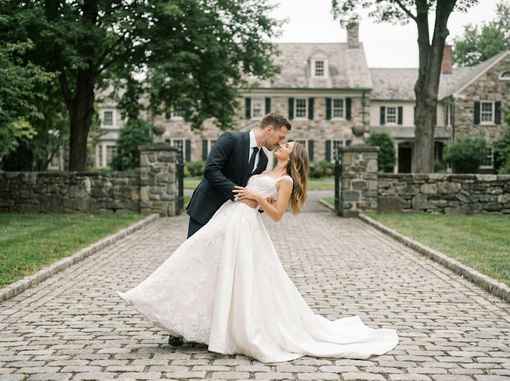 Editorial wedding portrait direction