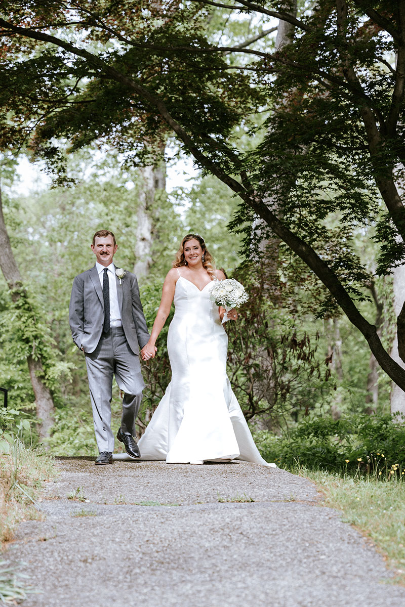 Bridal portrait in window light