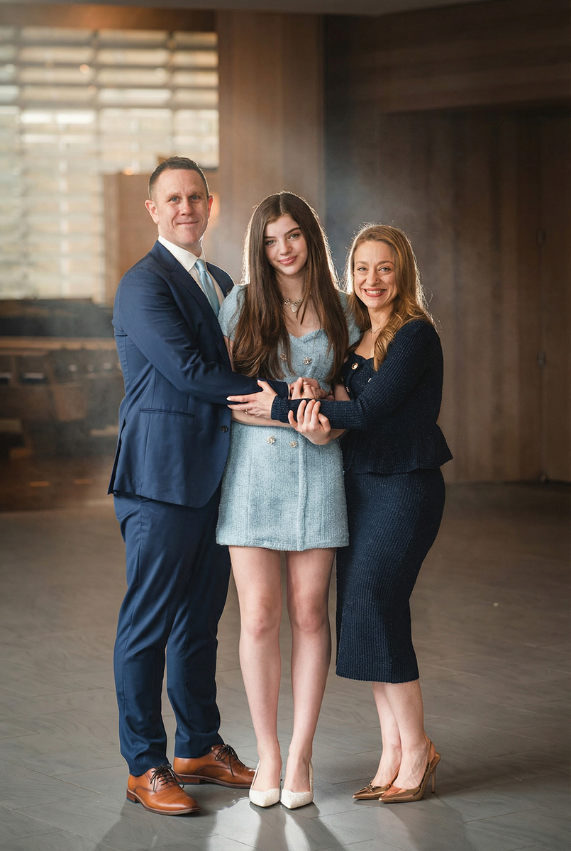 Family portrait before the service